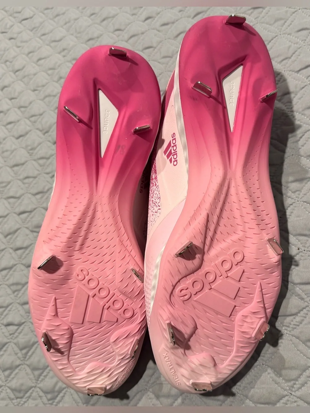 Adidas Icon Bounce 6 Mothers Day Pink Mens Baseball Cleats GZ0443 size 13.5 New